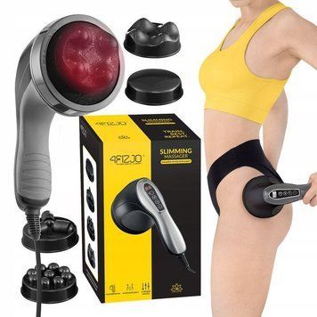 Ручний антицелюлітний масажер для тіла 4FIZJO Body Shaping 4 в 1 Black (P-5907739319128) P-5907739319128 фото