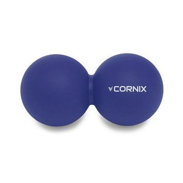 Масажний м'яч Cornix Lacrosse DuoBall 6.3 x 12.6 см XR-0109 Navy Blue 17920-2692 фото