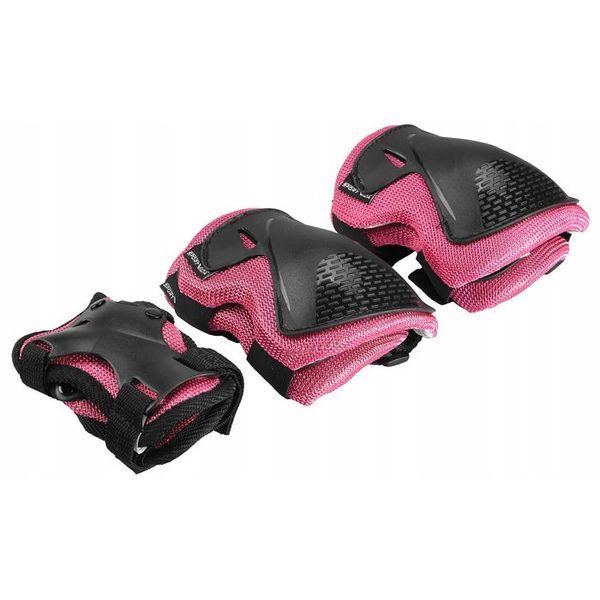 Комплект захисний SportVida 3 в 1 SV-KY0006-L Size L Black/Pink 4919-2692 фото