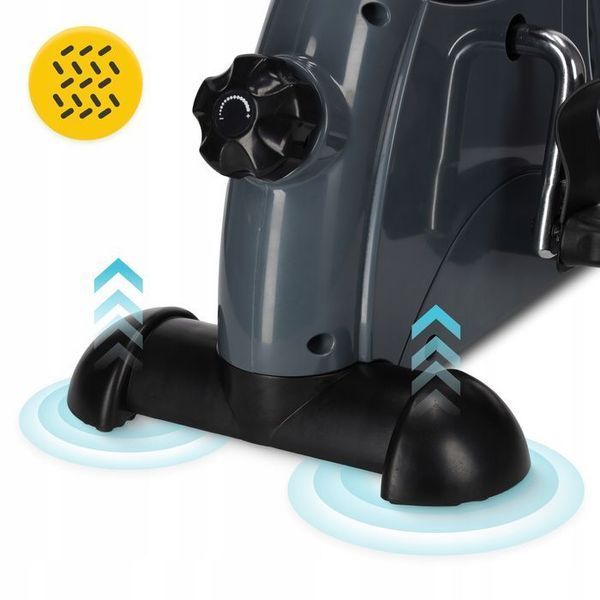 Міні велотренажер 4FIZJO Active 2 в 1 для рук та ніг Grey/Black (P-5905973401708) 152620-2692 фото