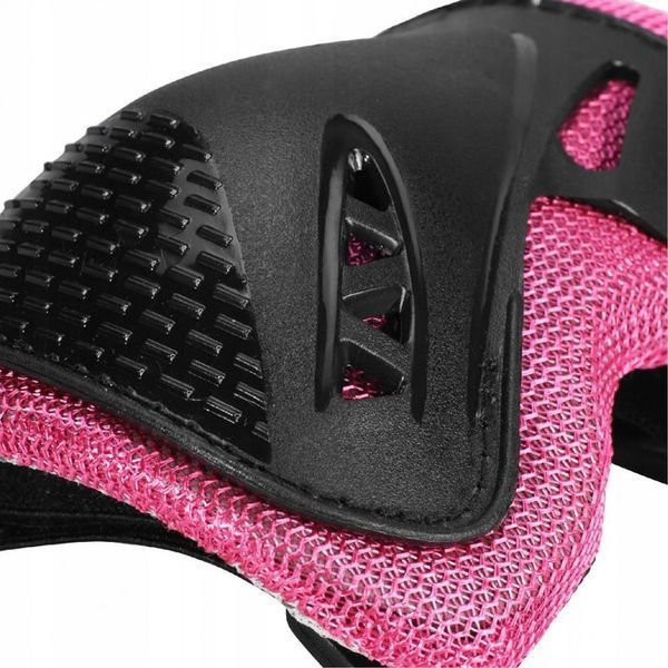 Комплект захисний SportVida 3 в 1 SV-KY0006-L Size L Black/Pink 4919-2692 фото