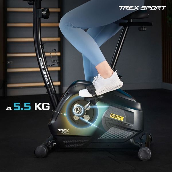 Велотренажер Trex Sport TX-400MB RECK магнітний сірий 5902308237414 фото