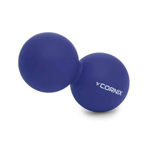 Масажний м'яч Cornix Lacrosse DuoBall 6.3 x 12.6 см XR-0109 Navy Blue 17920-2692 фото