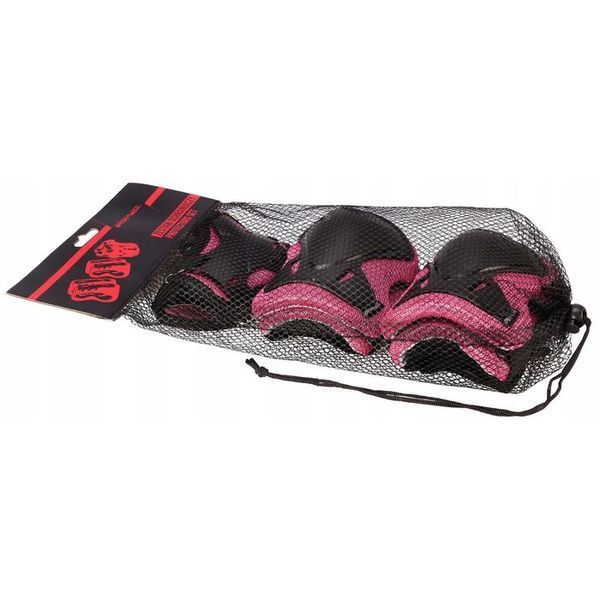 Комплект захисний SportVida 3 в 1 SV-KY0006-L Size L Black/Pink 4919-2692 фото