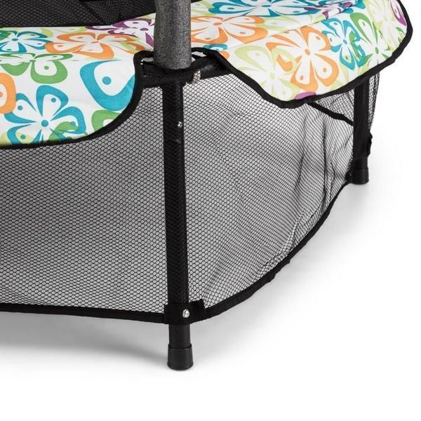 Батут Klarfit Rocketkid 4 140 см Квітковий візерунок 2795-10 фото