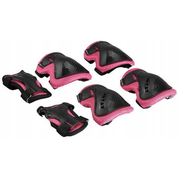 Комплект захисний SportVida 3 в 1 SV-KY0006-L Size L Black/Pink 4919-2692 фото