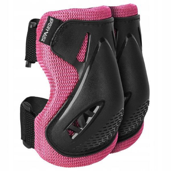 Комплект захисний SportVida 3 в 1 SV-KY0006-L Size L Black/Pink 4919-2692 фото