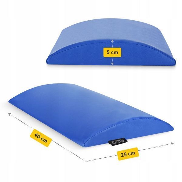 Напіввалик для реабілітації та масажу 4FIZJO 40 x 25 x 5 Blue (P-5905973403061) 143471-2692 фото