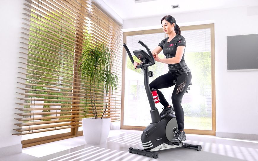 Велотренажер Hop-Sport HS-2080 Spark чорно-сріблястий (2020) 5902308216402 фото