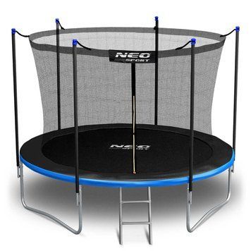 Батут Neo-Sport з внутрішньою сіткою 10 футів 312 см чорно-синій NS-10W241 фото