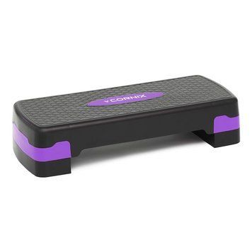 Степ-платформа 2-ступінчаста Cornix 68 х 28 х 10-15 см XR-0188 Black/Purple XR-0188 фото