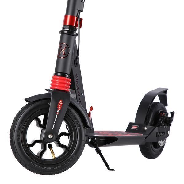 Самокат складний NILS EXTREME HM209T (чорно-червоний) 5907695557213 фото