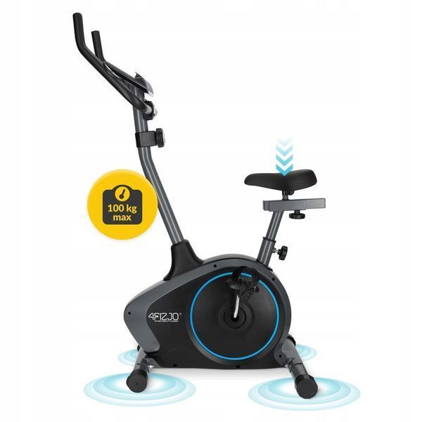 Велотренажер магнітний 4FIZJO Evo+ Black/Blue (P-5905973401623) 152621-2692 фото