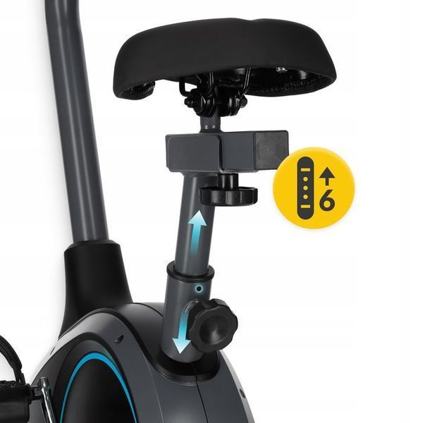 Велотренажер магнітний 4FIZJO Evo+ Black/Blue (P-5905973401623) 152621-2692 фото