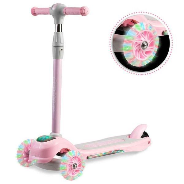 Самокат дитячий триколісний Ricokids Piko рожевий 765001 фото