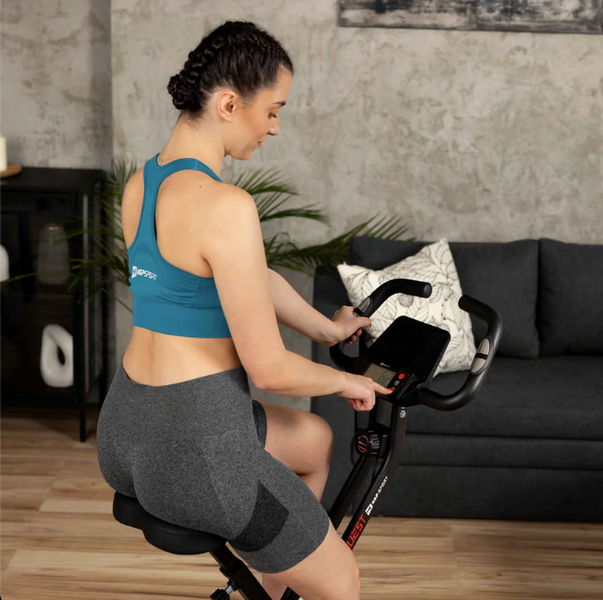 Велотренажер Hop-Sport HS-3020X Quest X-Bike чорно-червоний 109764-1664 фото