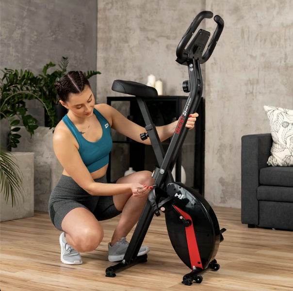 Велотренажер Hop-Sport HS-3020X Quest X-Bike чорно-червоний 109764-1664 фото