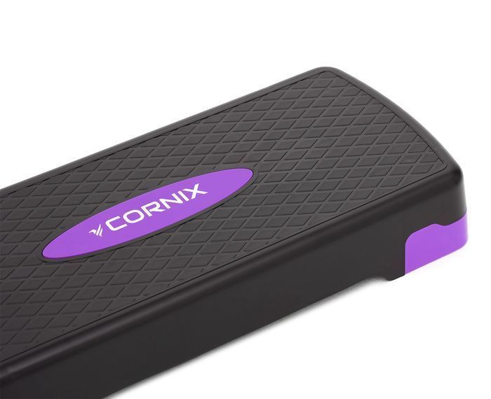 Степ-платформа 2-ступінчаста Cornix 68 х 28 х 10-15 см XR-0188 Black/Purple XR-0188 фото